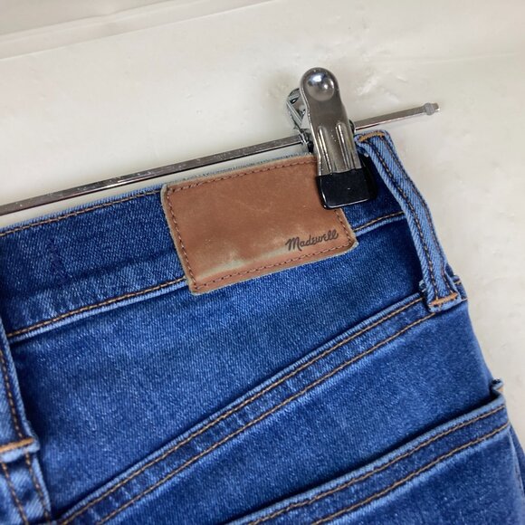 Madewell Womens Sz 26 Short Cali Demi Boot Blue Stretch Jeans - Picture 6 of 10